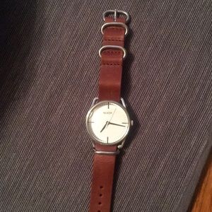 Nixon The Mellor 40mm watch with leather strap